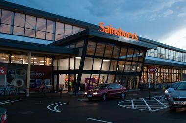 Sainsburys Weymouth store exterior and car park