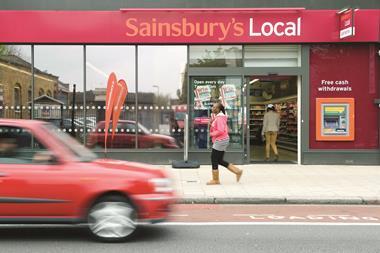 The squeeze on grocers was underlined by Sainsbury’s like-for-like drop.