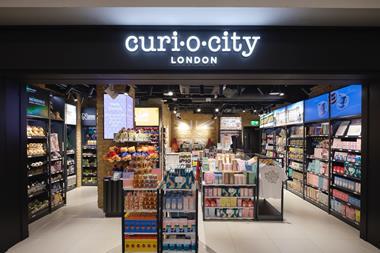 Exterior of Curi.o.city store, Gatwick Airport