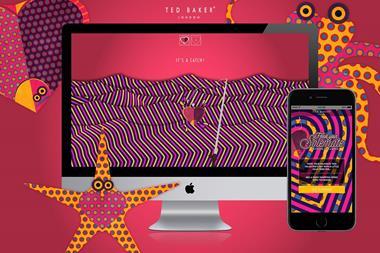 Ted Baker launched a dedicated microsite for Valentine's Day