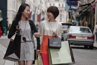Chinese shoppers on Bond Street