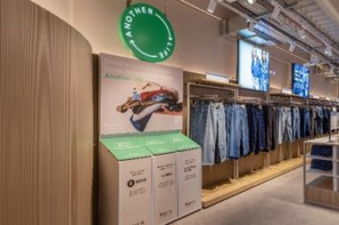 Another Life clothing bins at Marks & Spencer