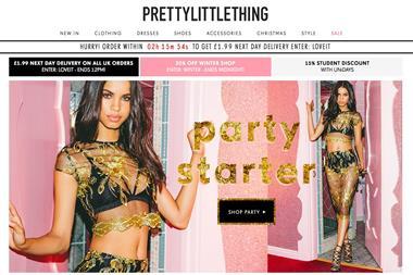 Pretty Little Thing has launched next-day click-and-collect