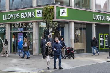 Lloyds bank branch in London