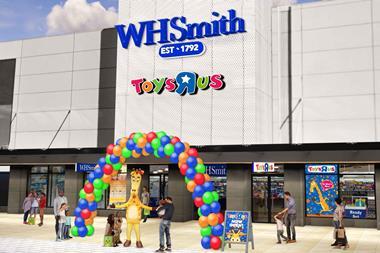 Artist rendering of WHSmith and Toys R Us branded store at Monks Cross