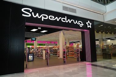 Superdrug Westfield Stratford store front