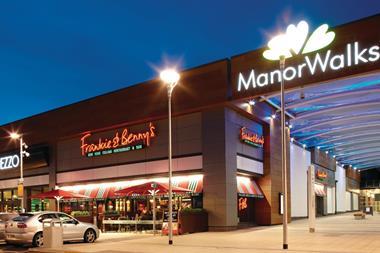 Restaurants such as Frankie and Benny’s are present on many retail parks