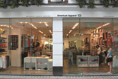 American Apparel blamed a lack of new styles for its spring/summer collection and store closures on its fall in sales