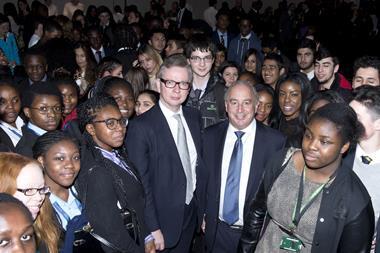 Sir Philip Green and Michael Gove launch Arcadia's work experience scheme