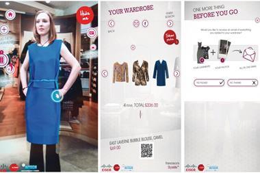 Interactive mirrors allow customers to try on lots of virtual outfits in a short space of time