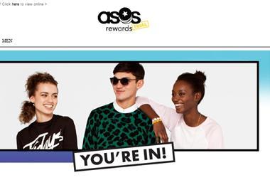 Asos Rewards is to be rolled out