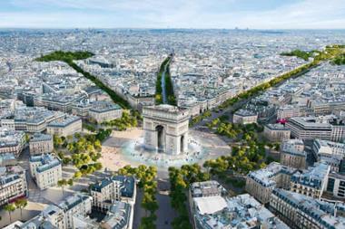 An image from the architectural firm PCA-Stream showing the planned changes to the Champs-Élysées area