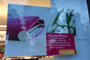 Sainsbury's has issued a '50p challenge' to staff