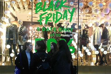 Shop prices fell at record rates in November as retailers engaged in heavy promotional activity in the build up to Black Friday.