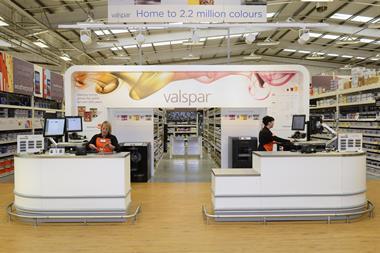 Valspar's colour matching scheme allows customers to match colours with any item