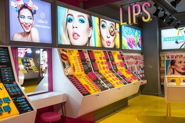 The former nail varnish pureplay offers products across eye, skincare and lip ranges in its latest store