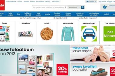 Dutch retailer Hema (website pictured) is launching in the UK