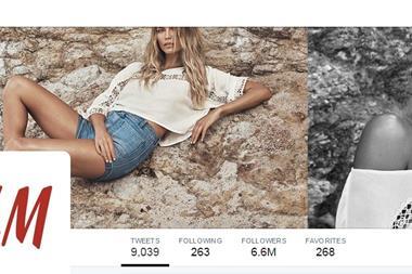 H&M tops the retail rankings when it comes to Twitter