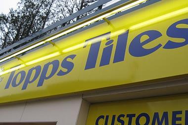Topps Tiles is expected to report a 4.5% fall in like-for-like sales for the first half