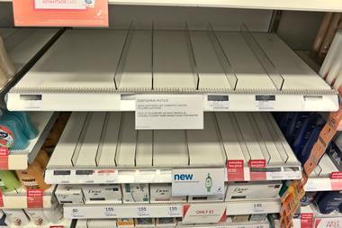 Coronavirus has prompted panic buying, leaving empty shelves