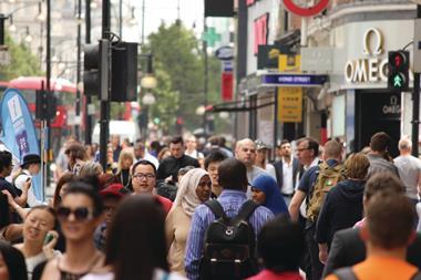 London was the second most popular shopping destination in a CBRE study
