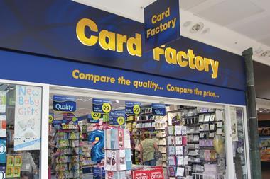 Card Factory has narrowed its guidance