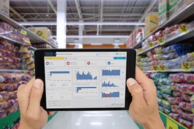 Supermarket tablet view