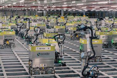 Ocado on-grid bots