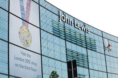 John Lewis’ Westfield Stratford store during the Olympics