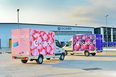 Ocado delivery vans