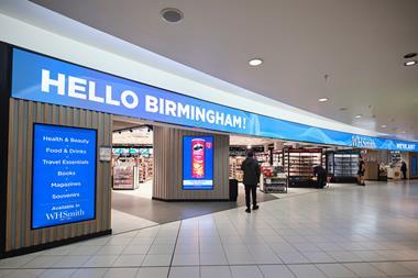 WHSmith Birmingham Airport entrance