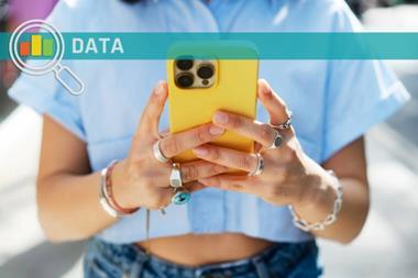 Woman using smartphone