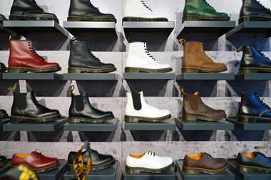 Dr Martens boots display