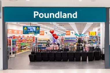Poundland new-look store exterior