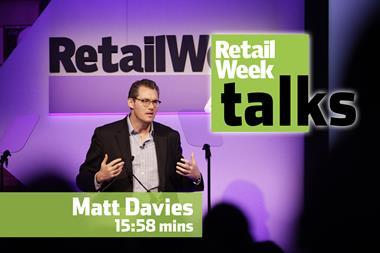 Matt Davies Retail Week Live 2016