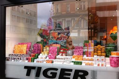 Tiger shop window on Oxford Street