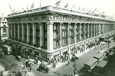 1931: Selfridges Oxford Street store after its full extension.