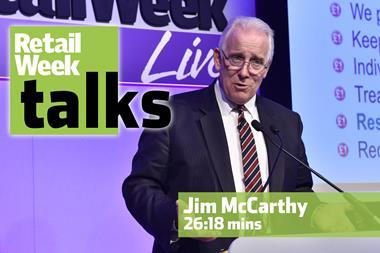 Jim McCarthy Retail Week Live 2016
