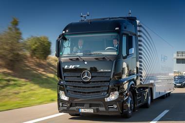 Driverless lorries are set to be trialled in the UK next year