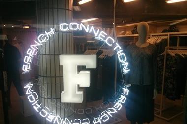 The French Connection store in Old Street station