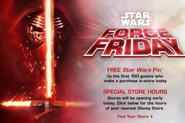 Disney partnered retailers and licensees for a global Force Friday event