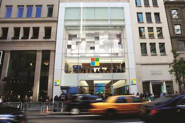 Microsoft's store in New York