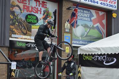 Direct Golf has branched into cycling with the launch of its first Bike-Shed.com shop-in-shop at its Huddersfield store.