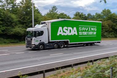 Asda lorry on motorway