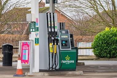 Morrisons petrol pump