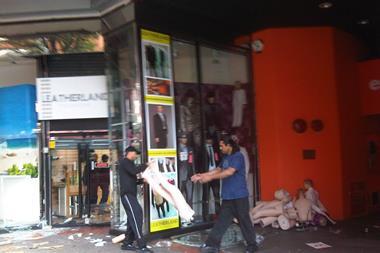 Wood Green Shopping City, where rioters looted shops on over the weekend