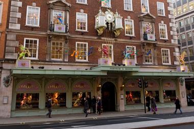 Fortnum and Mason was hit by protests