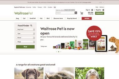 Waitrose's new pets website