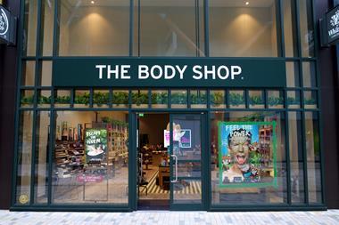 The Body Shop store exterior