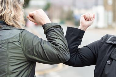 Coronavirus elbow bump